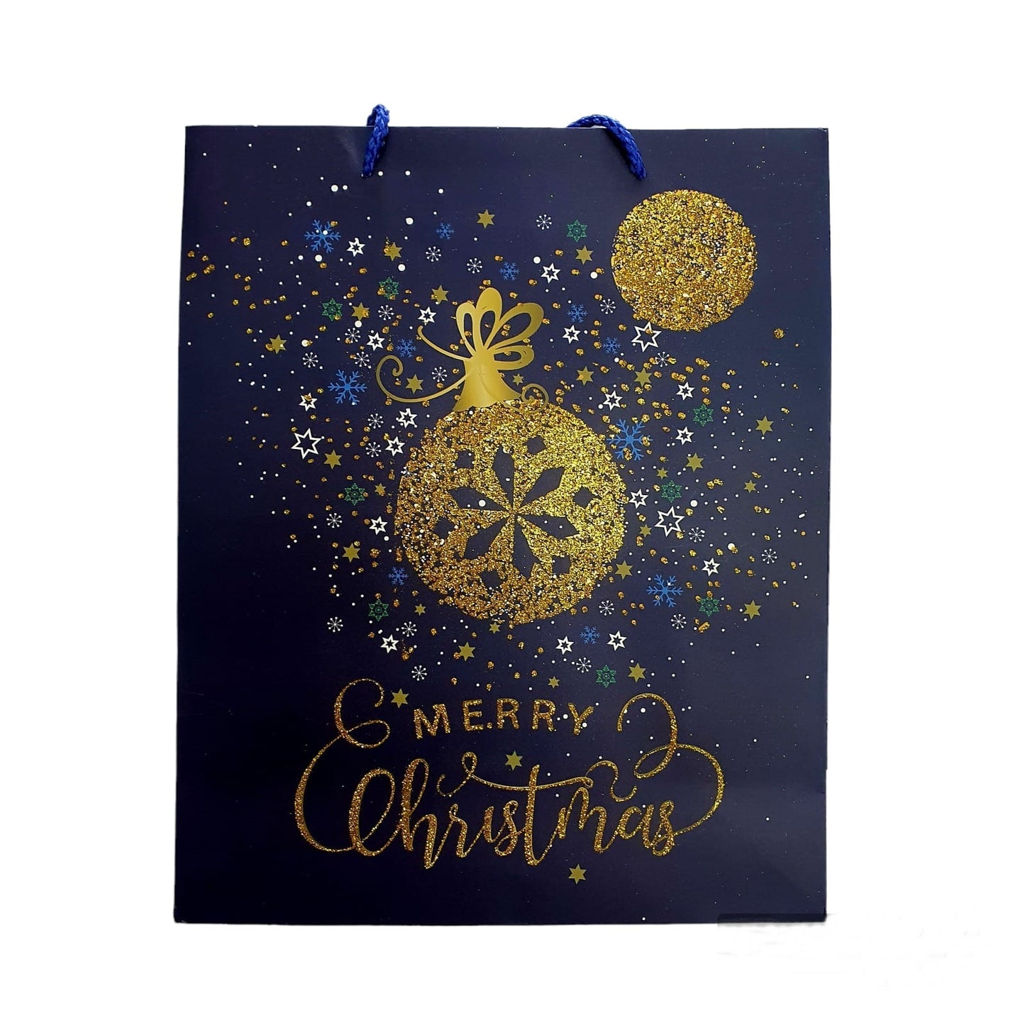 Giftbag - Christmas Navy - Medium