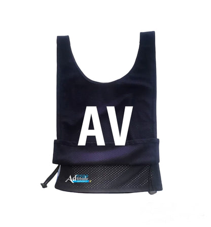 Netball Bibs - Set of 7 - With lettering - In Stock
