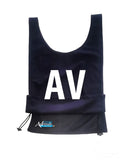 Netball Bibs - Set of 7 - With lettering - Fabric Mini Matt/Mesh/Honeycomb