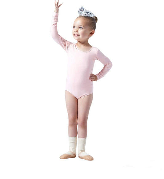 ATHLU Girls Long Sleeve Leotards - Pink