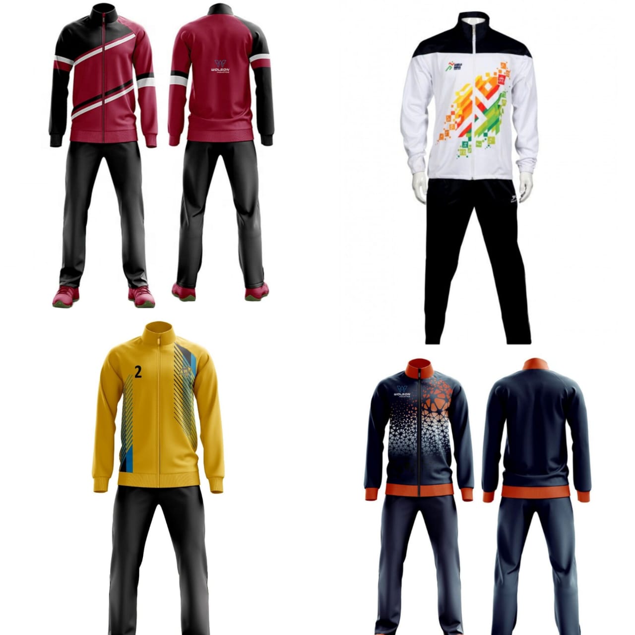 ATHLU Tracksuit Top & Bottom Partially Sublimated
