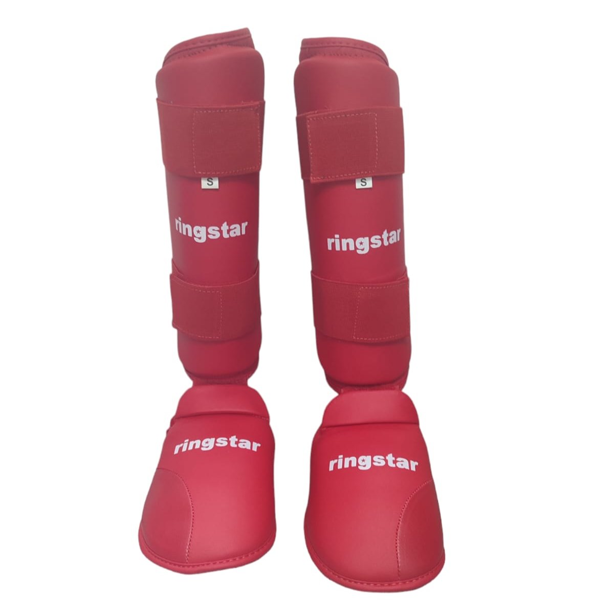 Shin & Removable Instep pad - Ring Star - Red