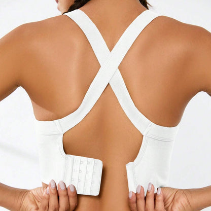 Seamless Sports Bra with Criss Cross