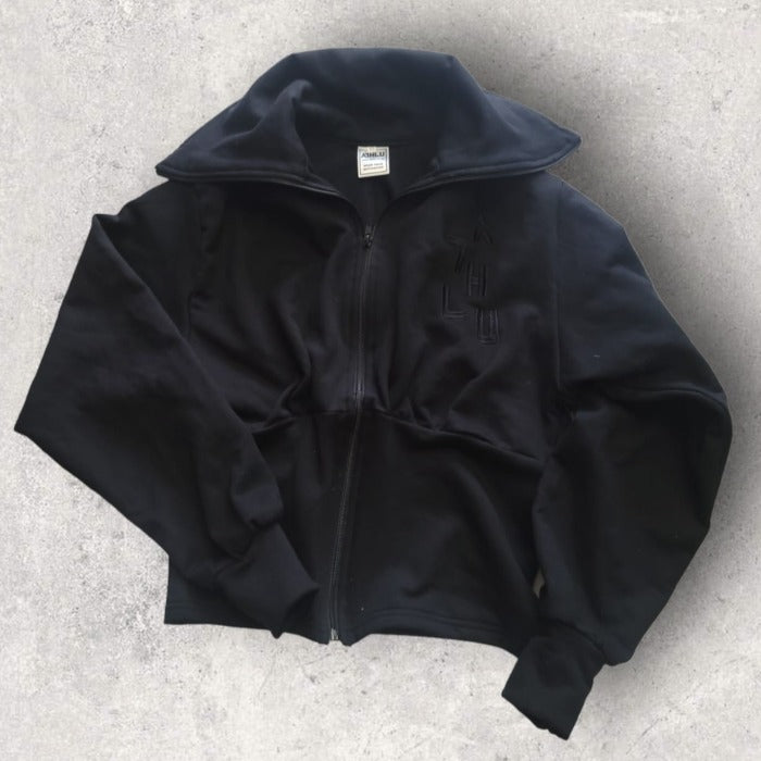 Athlu Ladies Collar Jacket - Black