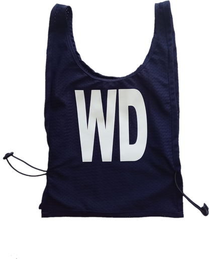 Netball Bibs - Set of 7 - With lettering - In Stock