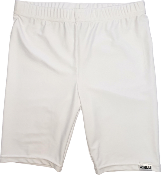 Ski-Pants - Mid Thigh - Elastic Waist - White