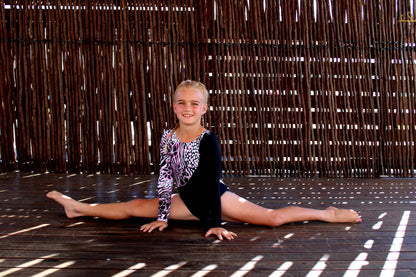 ATHLU Girls Long Sleeve Leotards - PinkAnimal