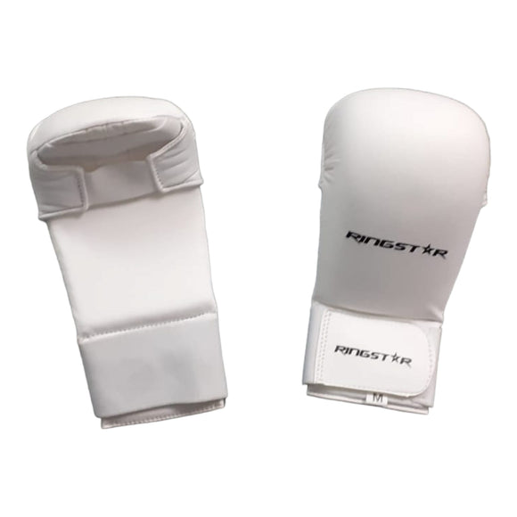 RingStar Karate Mitts without Thumb - White