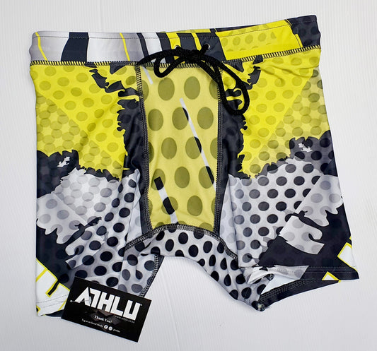 ATHLU Mens Swimming Boxer - Yellow