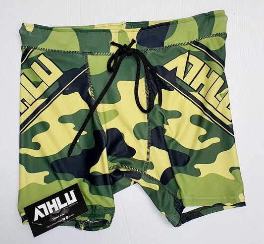 ATHLU Mens Swimming Boxer - Greencamo