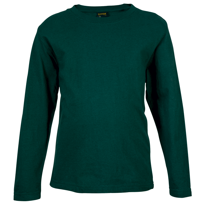Crew Neck T-Shirts - Long Sleeve Kiddies - Various Colours