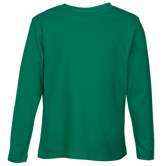 Crew Neck T-Shirts - Long Sleeve Kiddies - Various Colours