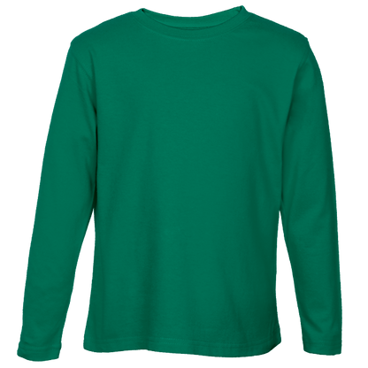 Crew Neck T-Shirts - Long Sleeve Kiddies - Various Colours