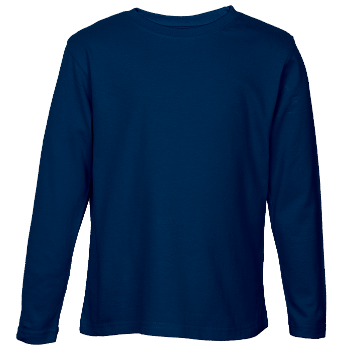 Crew Neck T-Shirts - Long Sleeve Kiddies - Various Colours