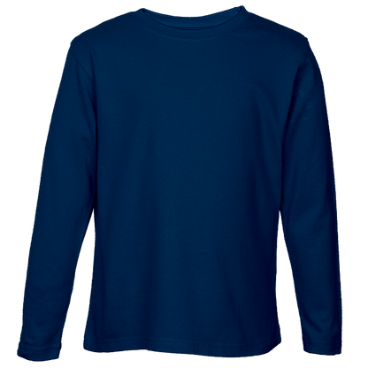 Crew Neck T-Shirts - Long Sleeve Kiddies - Various Colours