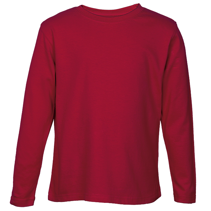 Crew Neck T-Shirts - Long Sleeve Kiddies - Various Colours