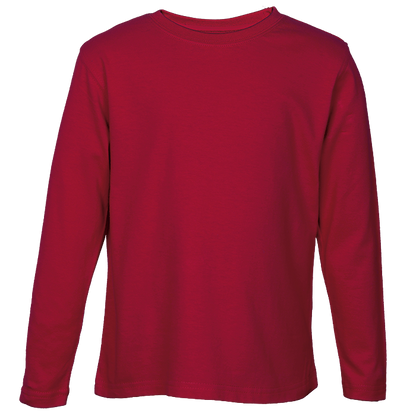 Crew Neck T-Shirts - Long Sleeve Kiddies - Various Colours