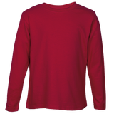 Crew Neck T-Shirts - Long Sleeve Kiddies - Various Colours