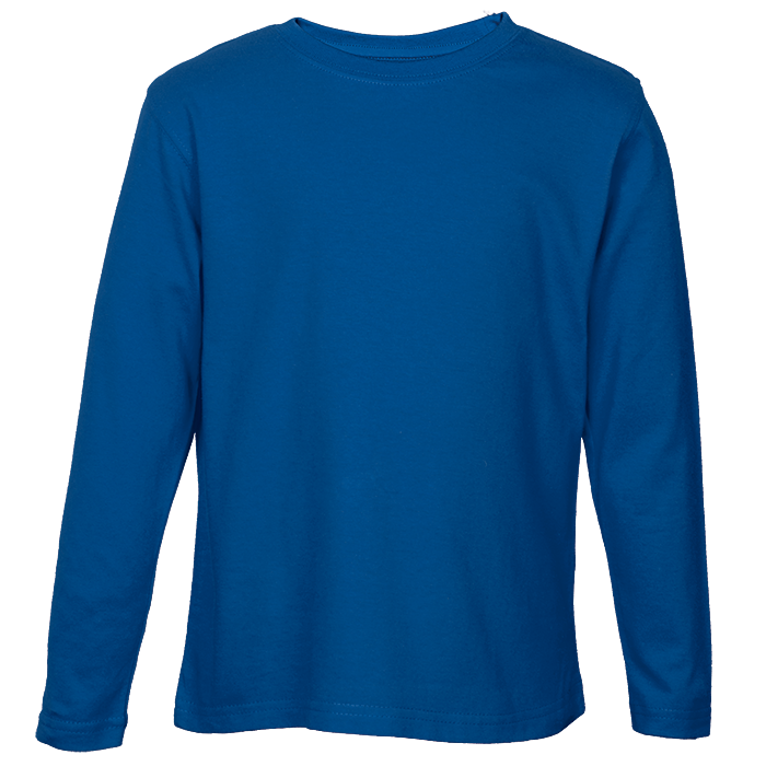 Crew Neck T-Shirts - Long Sleeve Kiddies - Various Colours