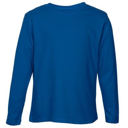 Crew Neck T-Shirts - Long Sleeve Kiddies - Various Colours