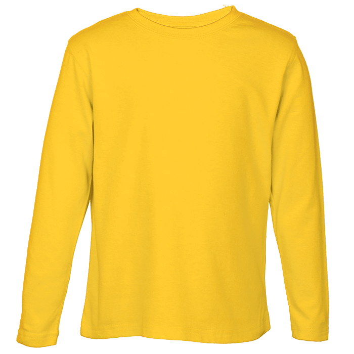 Crew Neck T-Shirts - Long Sleeve Kiddies - Various Colours