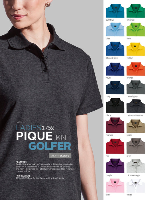 Barron Pique Knit Golfer - Ladies