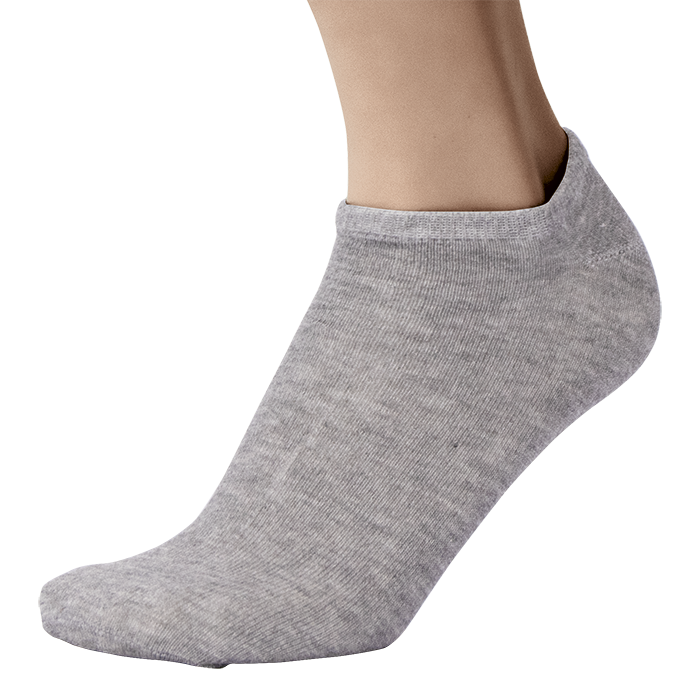 3 Pack Trainer Liner Socks - Grey