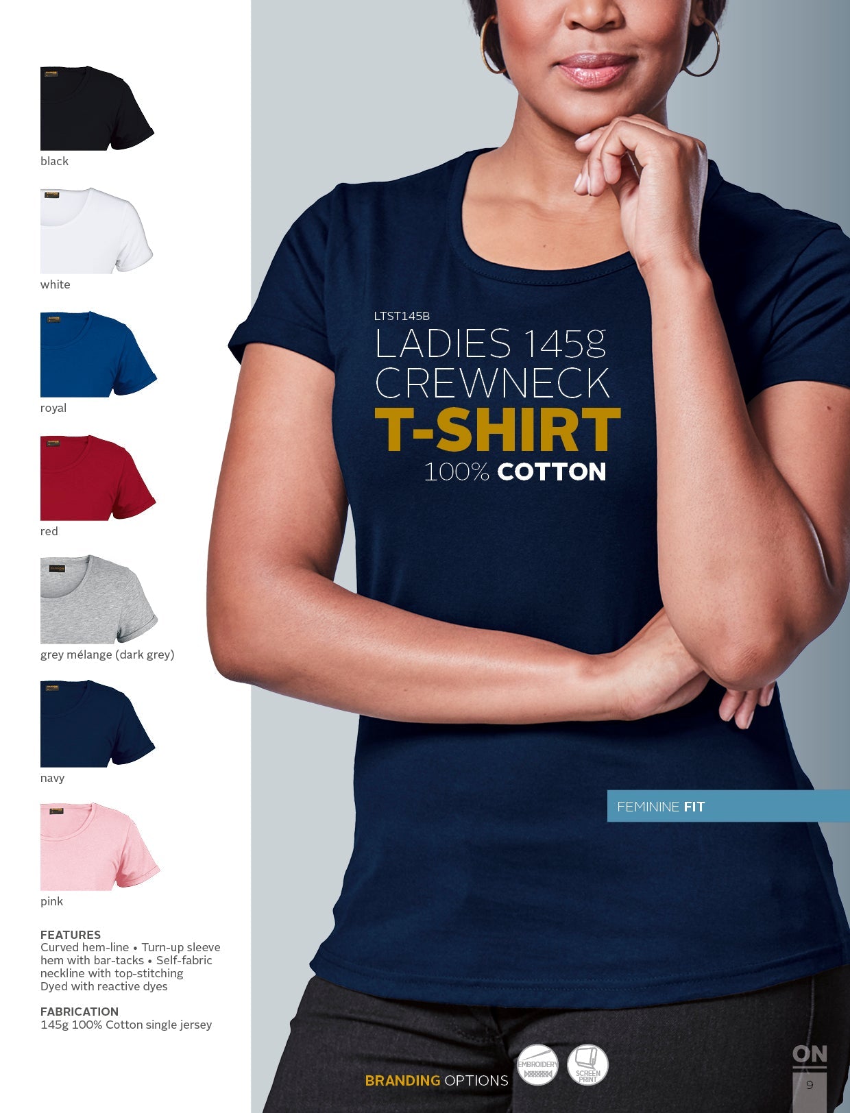 Barron Crew Neck T-Shirt - Ladies