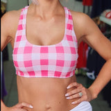 ATHLU Crop Top - Plaidpink
