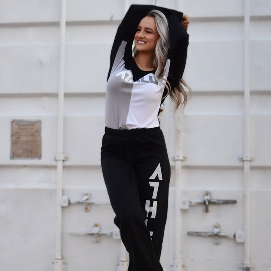 ATHLU Ladies Long Sleeve Top - Colourblock