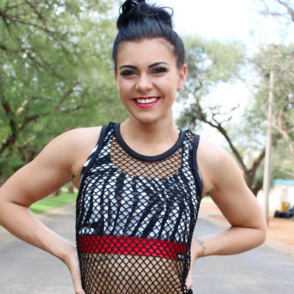 ATHLU Crop Top - Zebra