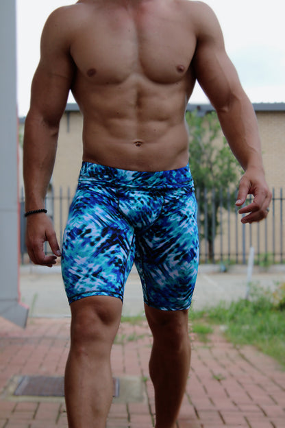 ATHLU Mens Short Tights - Bluepixel