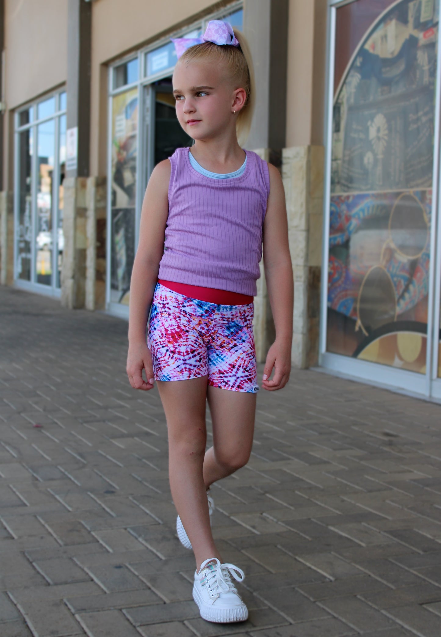ATHLU Girls Short Tights - #Print