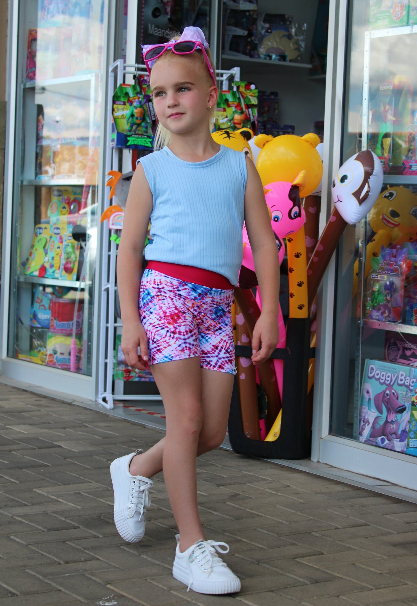 ATHLU Girls Short Tights - #Print
