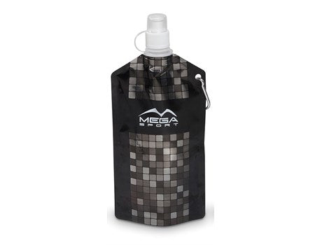 Mosaic Collapsible Water Bottle - 740ml - Silver Only