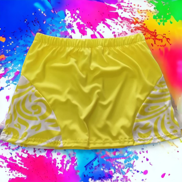 ATHLU Girls Sports Skirt - Yellow