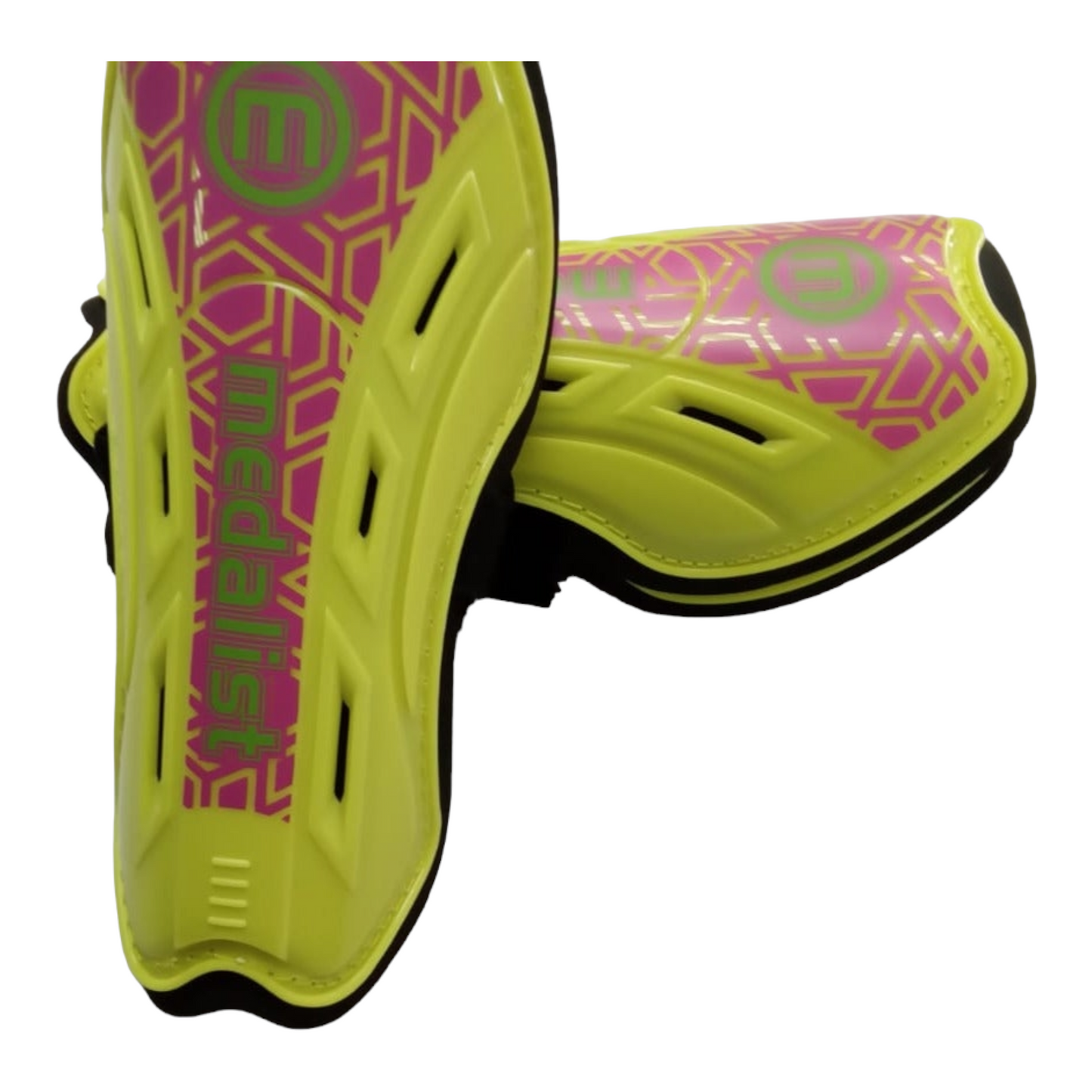 Shin Guards - IMPACT - Yellow/Pink