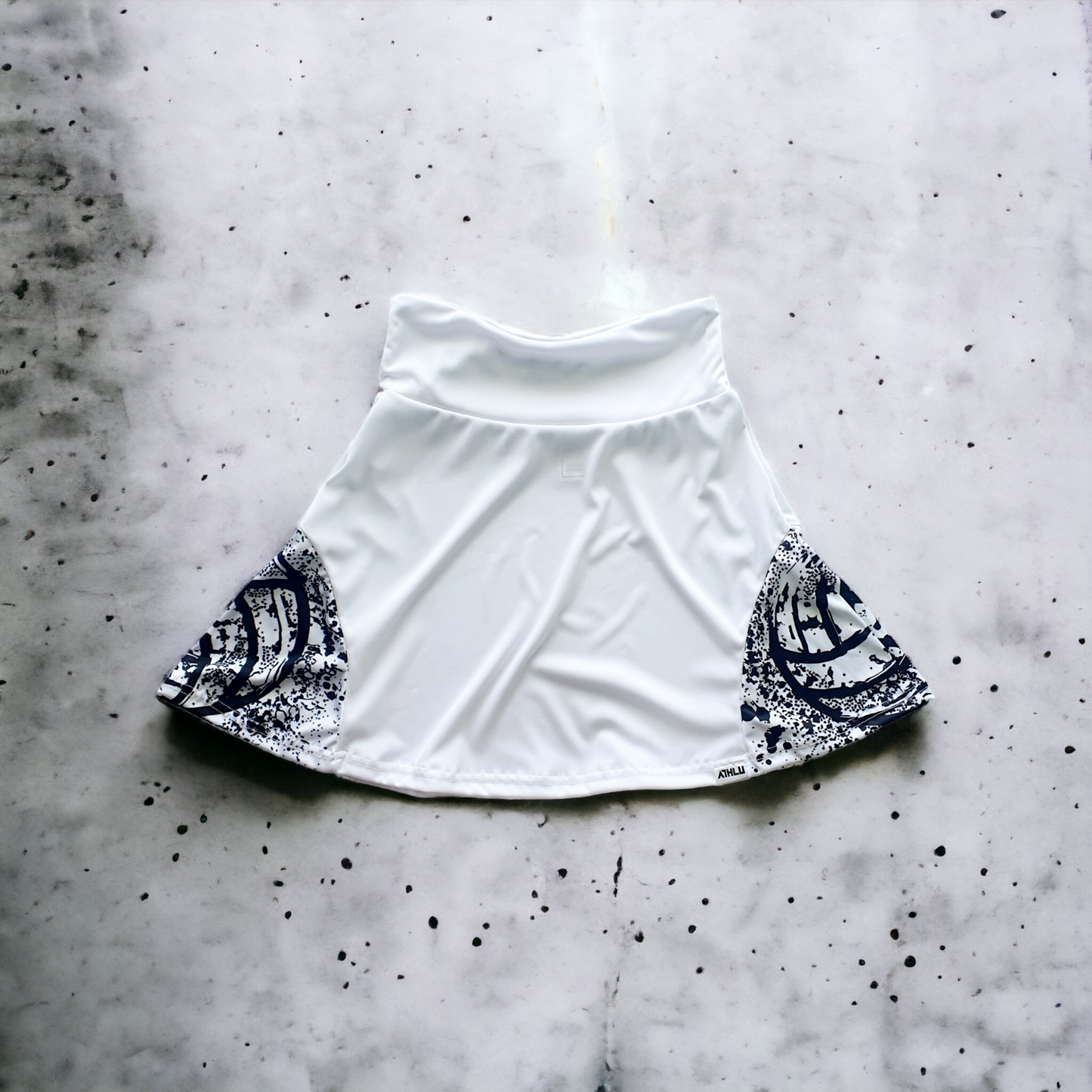 ATHLU Sports Skirt - Netball White/Black