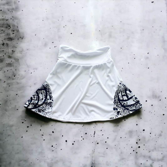 ATHLU Sports Skirt - Netball White/Black