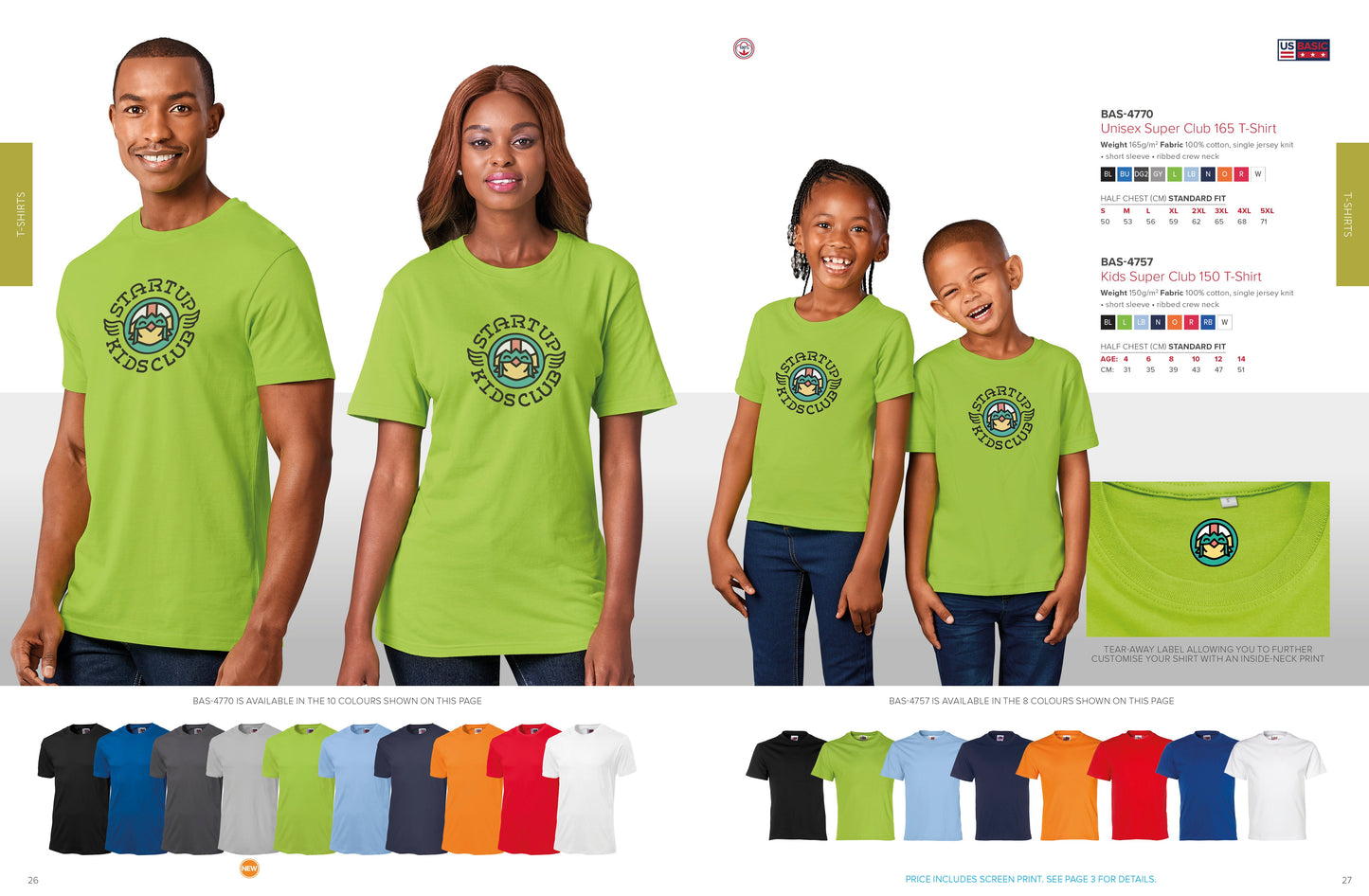US Basic Super Club T-Shirt - Kids