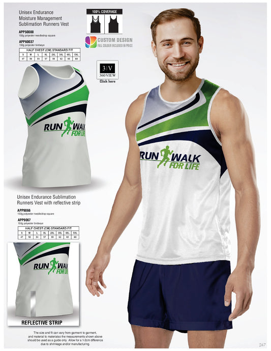 Unisex Endurance Runners vest