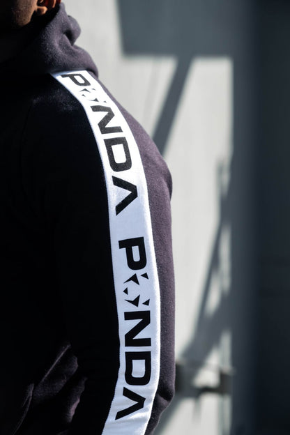 PANDA Logo Black Hoodie - Zip Up